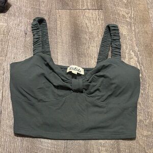 Listicle Dark Green Tank Top